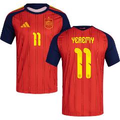 Spain Yeremi #11 Home 2026 World Cup Jersey Fan Version
