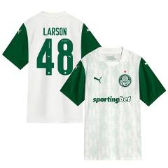 Larson #48 Palmeiras 2025-26 Away Match Jersey  White