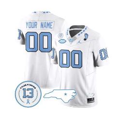 Custom North Carolina Tar Heels Jersey Name and Number Footbal...