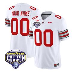 Custom Ohio State Jersey Heritage Stripe 2025 Cotton Bowl Patc...