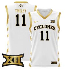 Jamaal Tinsley Jersey #11 Iowa State 2024 Lightweight Basketba...