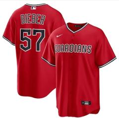 Shane Bieber Cleveland Guardians 2.0 Jersey Red
