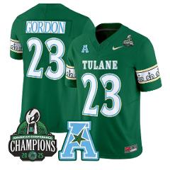 Javin Gordon Jersey #23 Tulane Green Wave City Edition 2025 AA...