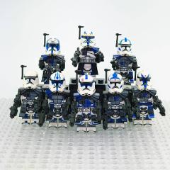 8pcs Star Wars 501st ARC Troopers Rex, Jesse & Dogma Minifigure