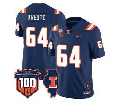 Josh Kreutz Jersey #64 Vapor Limited College Football Stitched...