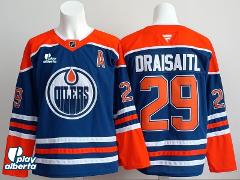 Men Edmonton Oilers #29 Leon Draisaitl Jersey Play Alberta 202...
