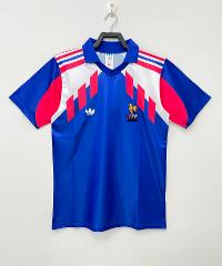 France 1990 World Cup Home Retro Jersey  Men Blue