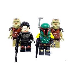 4pcs Star Wars Boba Fett, Fennec Shand & Gamorrean Guard Minif...