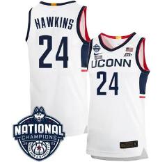 Jordan Hawkins Jersey #24 UConn National Champions College Bas...