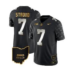 Ohio State Buckeyes CJ Stroud Jersey #7 Football Alternate Bla...