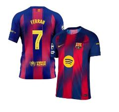 Ferran Torres 7 Barcelona 2025-26 Home Jersey Scarlet