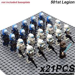 21PCS Star Wars Anakin Skywalker Jango Fett Clone Troopers Min...