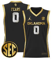 Jeremiah Fears Jersey #0 Oklahoma Sooners 2024 Lightweight Bas...