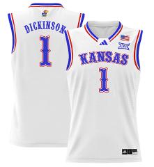 Hunter Dickinson Jersey #1 Kansas Jayhawks 2024 Lightweight Ba...