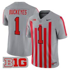 Buckeyes Jersey #1 Ohio State Buckeyes Throwback Vapor Limited...