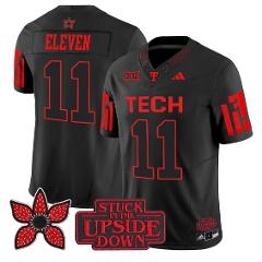 Eleven Jersey #11 Texas Tech Red Raiders Stranger Things Editi...