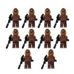 10pcs Star Wars Desert Spec Ops Troopers Minifigures