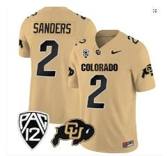 Shadeur Sanders Jersey #2 Colorado Buffaloes Football Brown Ho...