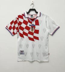 Croatia 1998 World Cup Home Retro Jersey  Men White