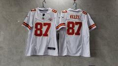Men's Chiefs #87 Travis Kelce White 2023 F.U.S.E  Football Jersey