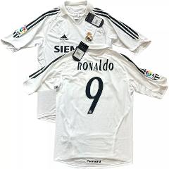 Ronaldo #9 Real Madrid 2005-06 Retro Home Jersey  White