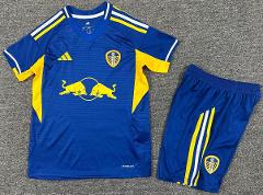 Kids Leeds United Away Kit 25/26 Soccer Jersey Shirt