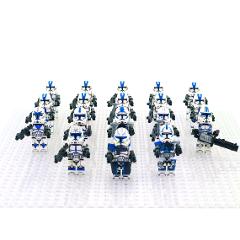 18pcs Star Wars 501st Captain Rex, Jesse & Fives Minifigures