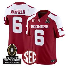 Baker Mayfield Jersey #6 Oklahoma Sooners 2025 Playoff First R...