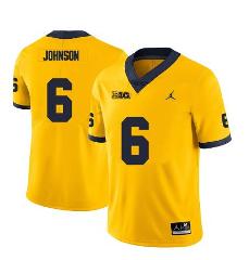 Michigan Wolverines Cornelius Johnson Jersey #6 College Footba...