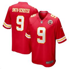 Mens / Youth juju smith-schuster Chiefs 9 game jersey red