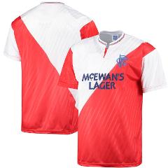 Glasgow Rangers 1988 Away Retro Jersey  Men, Red