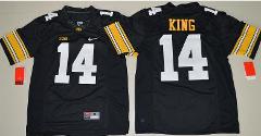Iowa Hawkeyes #14 Desmond King NCAA College Football Jersey Bl...