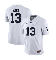 Penn State Kaytron Allen Jersey #13 College Football Game Whit...