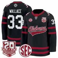 Parks Wallace Jersey #33 Alabama Crimson 2025-26 20th Patch St...