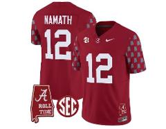 Joe Namath Jersey #12 Alabama Vapor College Football Limited S...