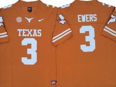 Texas Longhorns #3 Quinn Ewers Orange Vapor F.U.S.E. Limited J...