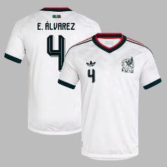 Mexico Edson lvarez #4 Away 2026 World Cup Jersey Fan Version