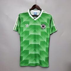Germany 1988 Away Retro Jersey  Men Green