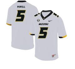 Missouri Tigers #5 Taylor Powell NCAA College Football Jersey ...