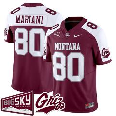 Marc Mariani Jersey #80 Montana Grizzlies 2025 Vapor Stitched ...