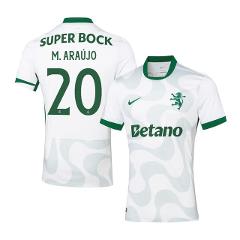 Maxi Arajo 20 Sporting CP 2025-26 Third Match Jersey  White