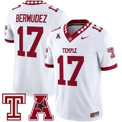 JoJo Bermudez Jersey #17 Temple Owls 2025 Vapor Limited Stitch...