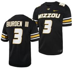 Men's Missouri Tigers #3 Luther Burden Jersey NCAA College 202...