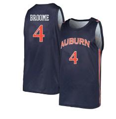 Johni Broome Jersey Auburn Tigers College Basketball Navy 1 #4