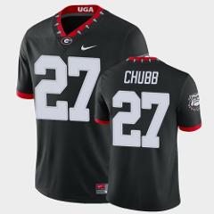 Men's Georgia Bulldogs #27 Nick Chubb Black College Alternate ...