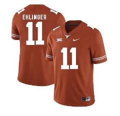 Texas Longhorns #11 Sam Ehlinger College Football Jersey Orang...