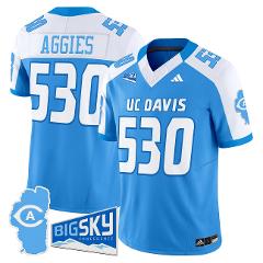 Aggies Jersey #530 UC Davis Aggies 2025 Lake Tahoe Patch Stitc...