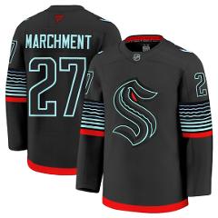 Men's Seattle Kraken #27 Mason Marchment Jersey Black Alternat...
