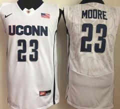 Uconn Huskies #23 Maya Moore NCAA Basketball Jersey White