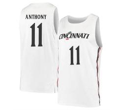 CJ Anthony Jersey Cincinnati Bearcats College Basketball White...